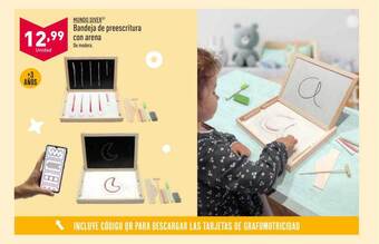 ALDI Mundo diver bandeja de preescritura con arena oferta