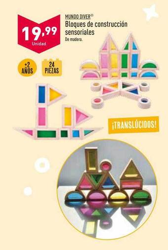 ALDI Mundo diver bloques de construcción sensoriales oferta