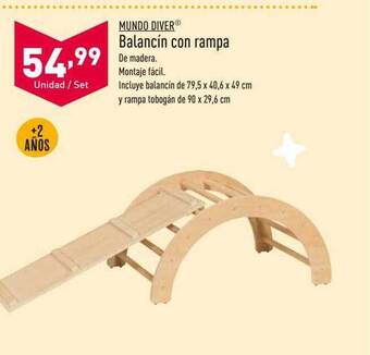 ALDI Mundo diver balancín con rampa oferta