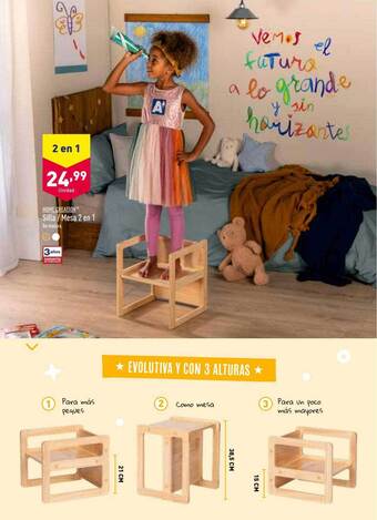 ALDI Home creation silla mesa 2 en 1 oferta