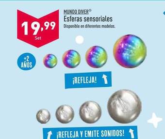 ALDI Mundo diver esferas sensoriales oferta
