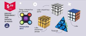 ALDI Mundo diver rompecabezas juego interactivo de memoria oferta