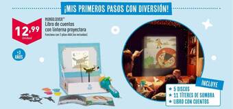 ALDI Mundo diver libro de cuentos con linterna proyectora oferta