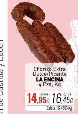 Cuevas Cash Chorizo extra dulce-picante la encina oferta