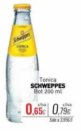Cuevas Cash Tonica schweppes bot oferta