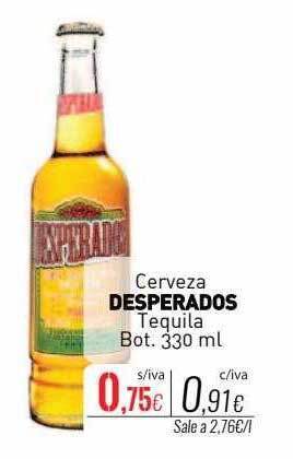 Cuevas Cash Cerveza desperados tequila bot; oferta