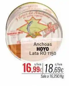 Cuevas Cash Anchoas hoyo lata ro 1150 oferta