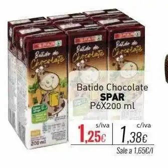 Cuevas Cash Batido chocolate spar oferta