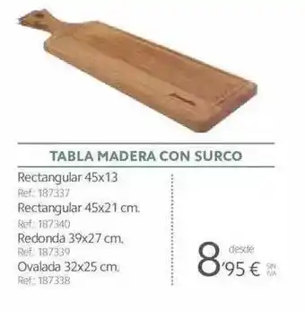 Makro Tabla madera con surco oferta