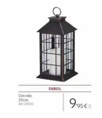 Makro Farol con vela oferta