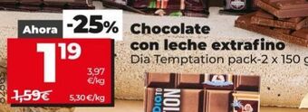 Maxi Dia Chocolate con leche dia oferta