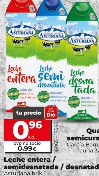 Maxi Dia Leche semidesnatada central lechera asturiana oferta