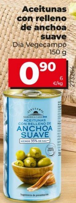 Maxi Dia Aceitunas rellenas de anchoa dia oferta