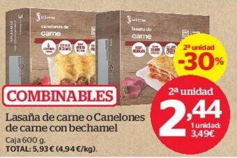 La Sirena Lasaña de carne oferta