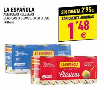 BM Supermercados Aceitunas rellenas la española oferta