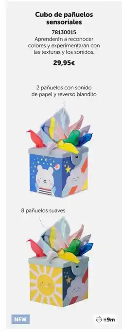 EurekaKids Cubo de pañuelos sensoriales oferta