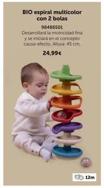 Bio espiral multicolor con 2 bolas
