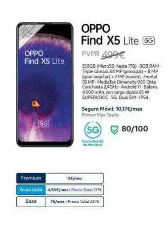 Movistar Oppo find x5 lite oferta