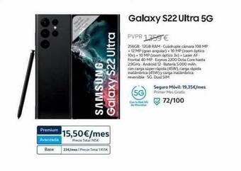 Movistar Galaxy s22 ultra 5g oferta