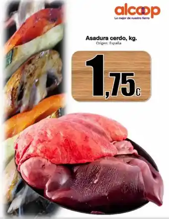 Super Alcoop Asadura cerdo kg oferta