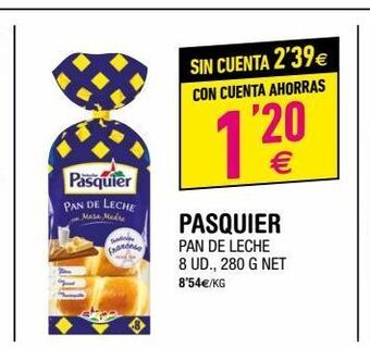 BM Supermercados Pan de leche pasquier oferta