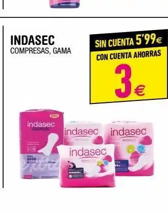 BM Supermercados Compresas indasec oferta