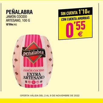 BM Supermercados Jamón cocido peñalabra oferta