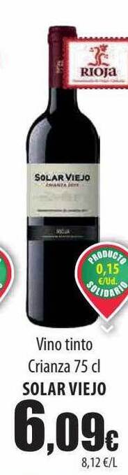Spar Tenerife Vino tinto crianza solar viejo oferta