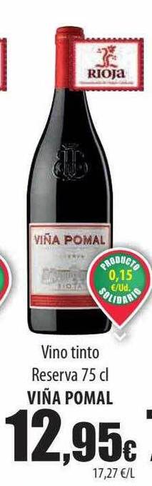 Spar Tenerife Vino tinto reserva viña pomal oferta