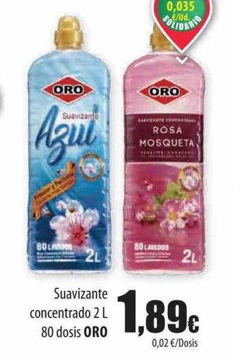 Spar Tenerife Suavizante concentrado oro oferta