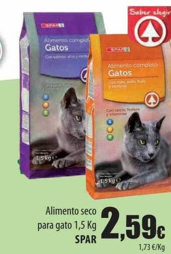 Spar Tenerife Alimento seco para gato spar oferta