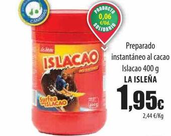 Spar Tenerife Preparado instantáneo al cacao islacao la isleña oferta