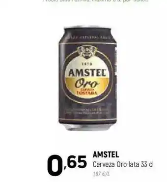Coviran Amstel cerveza oro lata oferta