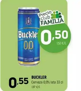 Coviran Buckler cerveza 0.0% lata oferta