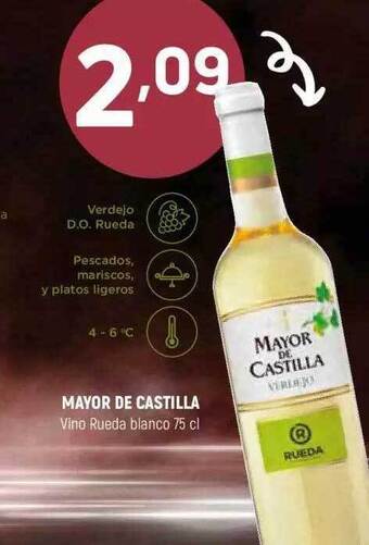 Coviran Mayor de castilla vino rueda blanco oferta