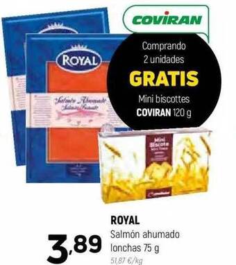 Coviran Royal salmón ahumado lonchas oferta