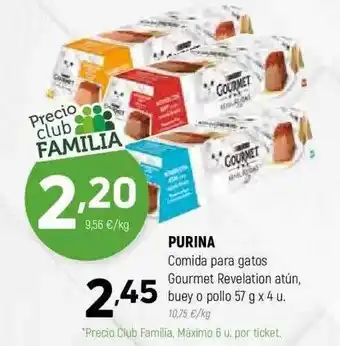 Coviran Purina comida para gatos gourmet revelation atún buey o pollo oferta