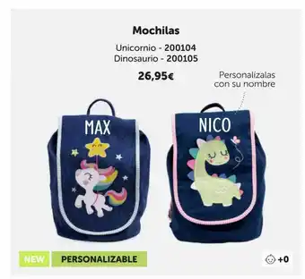 EurekaKids Mochilas unicornio dinosaurio oferta