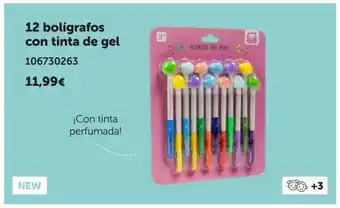 12 bolígrafos con tinta de gel