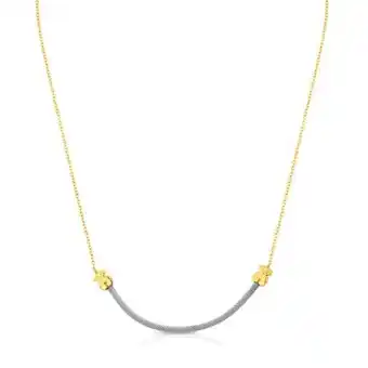 Tous Collar de acero y oro motivos oso icon mesh oferta