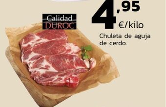 Supermercados Lupa Chuleta de aguja de cerdo oferta