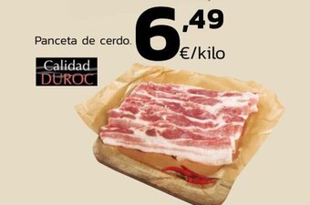 Supermercados Lupa Panceta de cerdo oferta