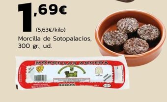 Supermercados Lupa Morcilla de Sotopalacios 300 gr. ud oferta