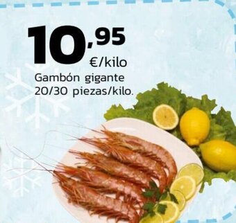 Supermercados Lupa Gambón gigante 20/30 piezas / kilo oferta