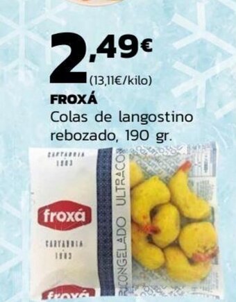 Supermercados Lupa Froxá Colas de langostino rebozado 190 gr. oferta