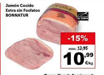 Masymas Jamón cocido extra sin fosfatos bonnatur oferta