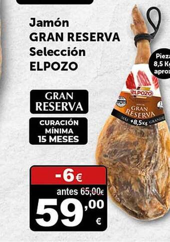 Masymas Jamón gran reserva selección elpozo oferta