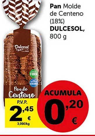 Masymas Pan molde de centeno dulcesol oferta