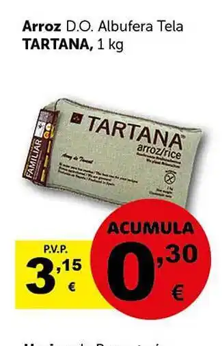 Masymas Arroz d.o. albufera tela tartana oferta