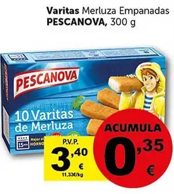 Masymas Varitas merluza empanadas pescanova oferta